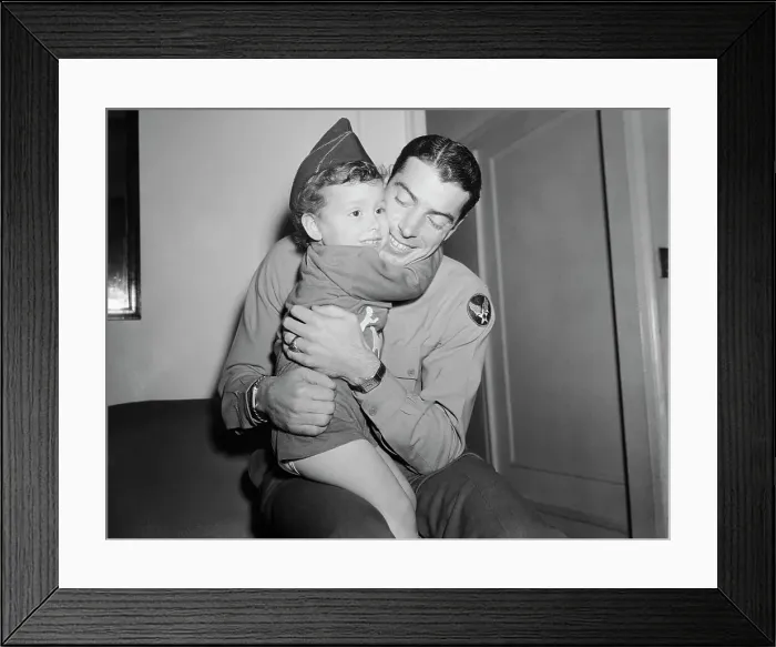Framed Print : Joe DiMaggio and Son Framed Print : Joe DiMaggio and Son