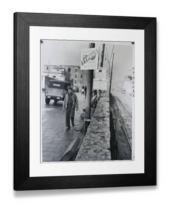 Framed Print : Private Paul Zimmer Walks Past Sign Framed Print : Private Paul Zimmer Walks Past Sign