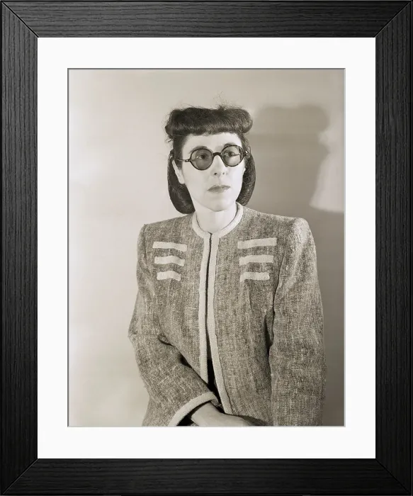 Framed Print : Edith Head in Glasses Framed Print : Edith Head in Glasses