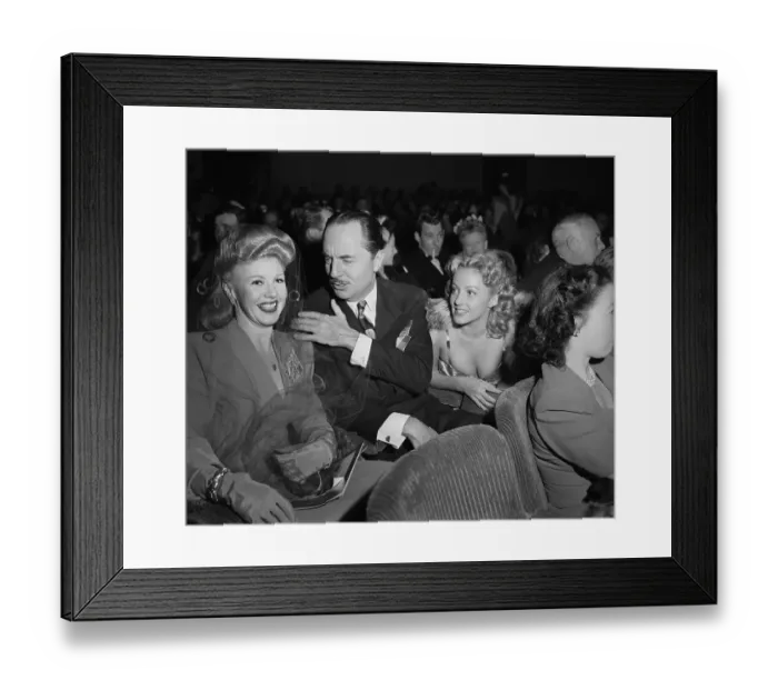 Framed Print : Ginger Rogers with William Powell and Wife Framed Print : Ginger Rogers with William Powell and Wife