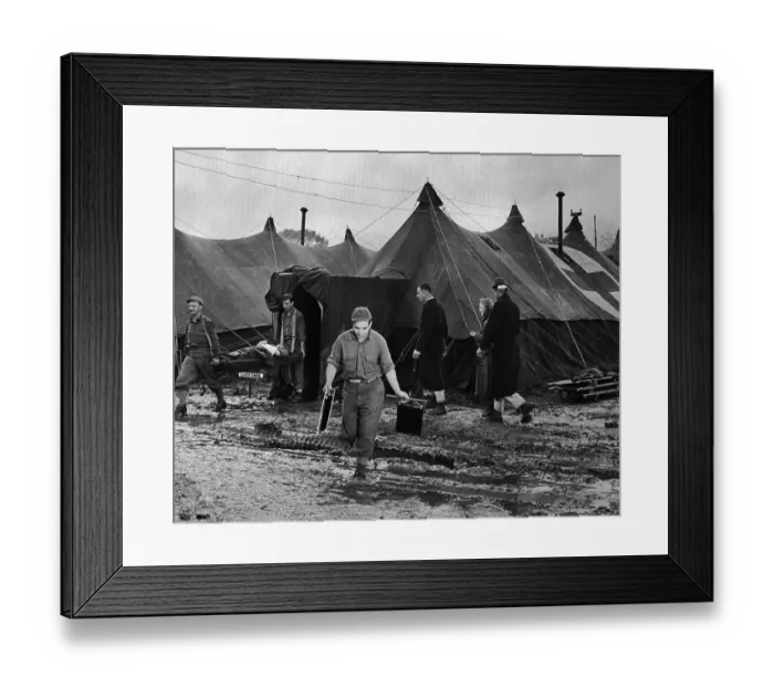 Framed Print : US Evacuation Hospital in Italy Framed Print : US Evacuation Hospital in Italy
