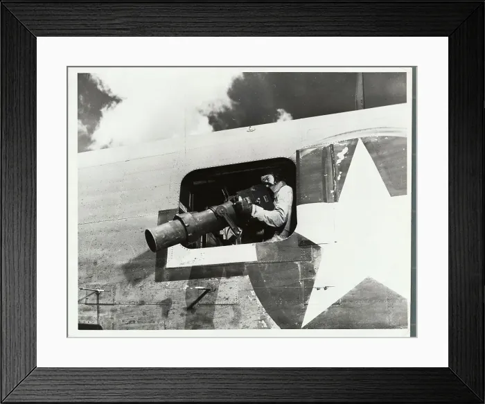 Framed Print : Lens Aerial Camera Being Used on Reconnaissance Squadron Based on Guadalcanal Framed Print : Lens Aerial Camera Being Used on Reconnaissance Squadron Based on Guadalcanal