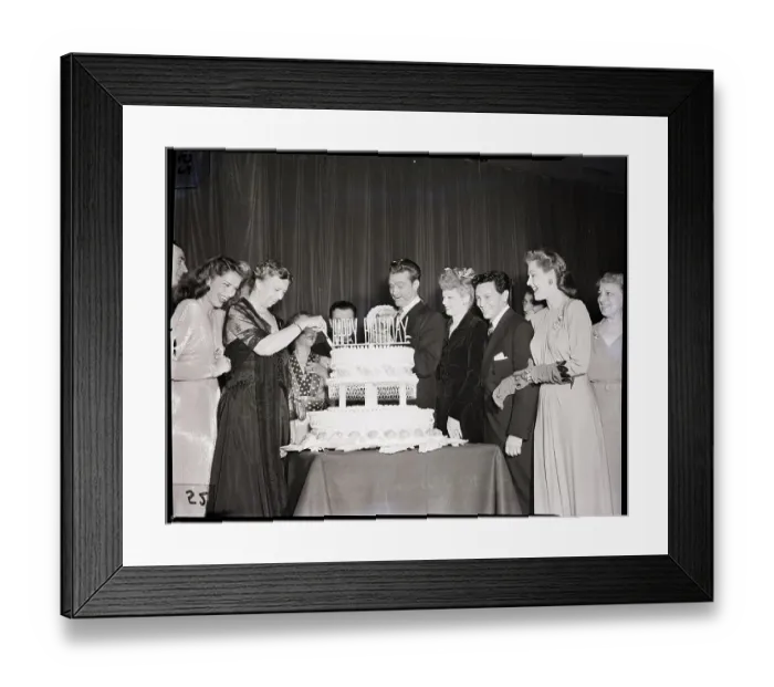 Framed Print : Eleanor Roosevelt Cutting Cake Framed Print : Eleanor Roosevelt Cutting Cake