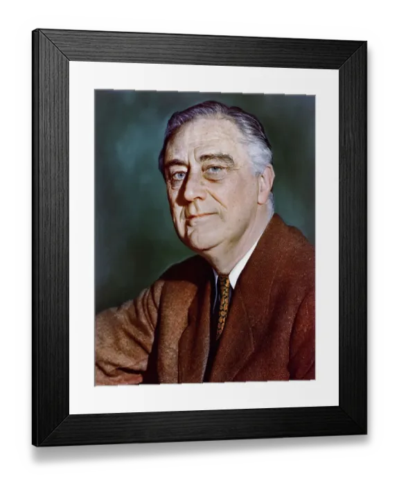 Framed Print : Headshoulders Port. Franklin D.Roosevelt Framed Print : Headshoulders Port. Franklin D.Roosevelt
