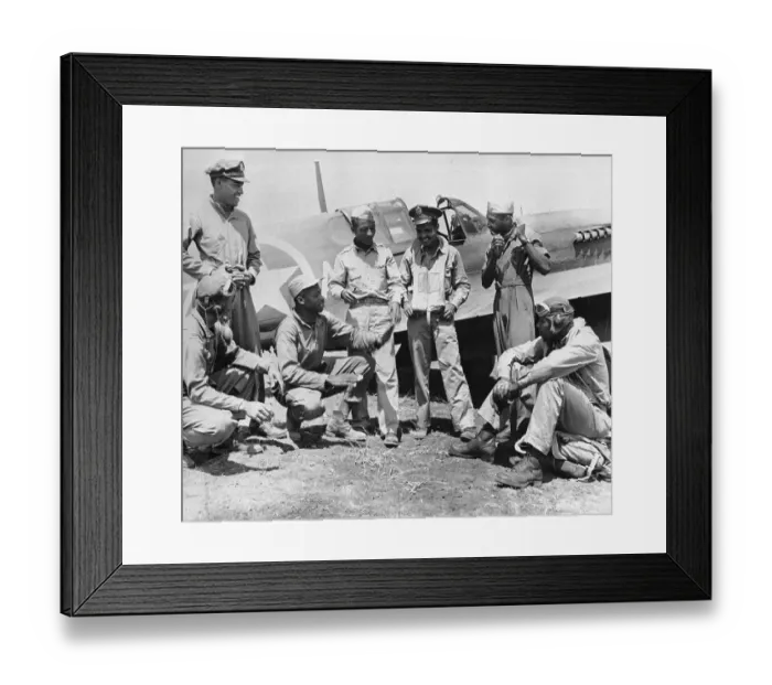 Framed Print : Black Pilots Sharing Stories