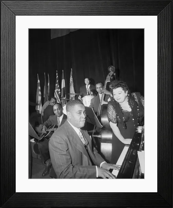 Framed Print : Art Tatum and Mildred Bailey at Jazz Concert Framed Print : Art Tatum and Mildred Bailey at Jazz Concert