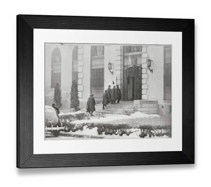 Framed Print : Police Escorting Louis Buchalter Framed Print : Police Escorting Louis Buchalter
