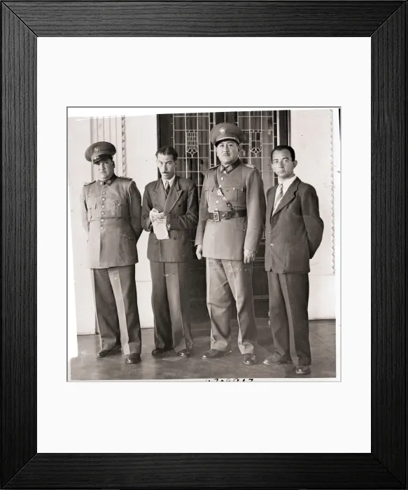 Framed Print : General Penaranda and Brother Arrive in Chile