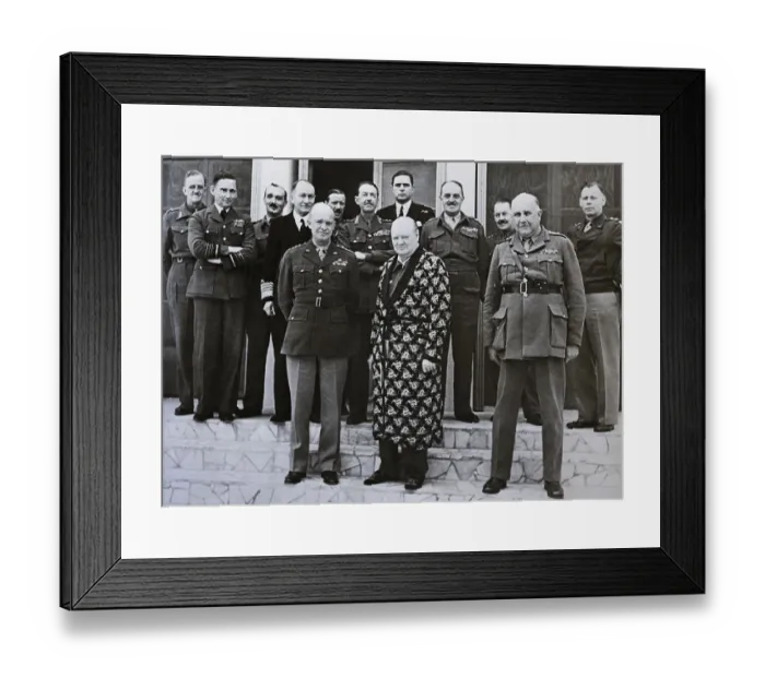 Framed Print : Winston Churchill With Notables Framed Print : Winston Churchill With Notables