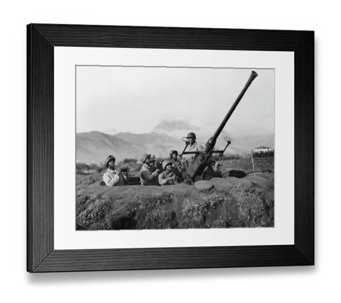 Framed Print : African American Soldiers on Anti-Aircraft Battery Framed Print : African American Soldiers on Anti-Aircraft Battery