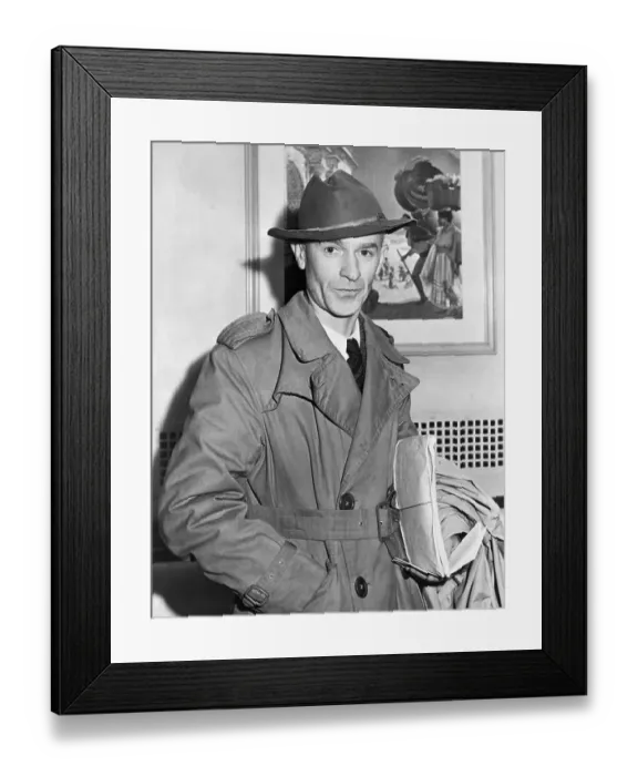 Framed Print : War Correspondent Ernie Pyle Framed Print : War Correspondent Ernie Pyle
