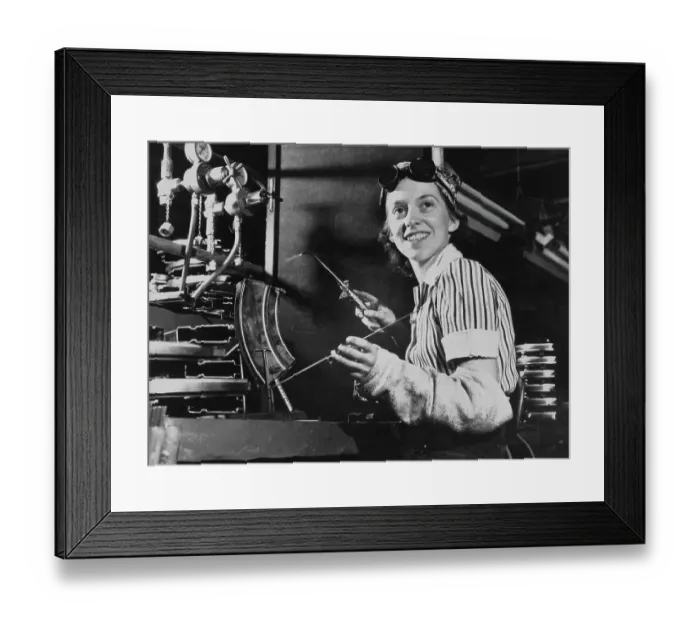 Framed Print : Light Welding for the War Effort Framed Print : Light Welding for the War Effort