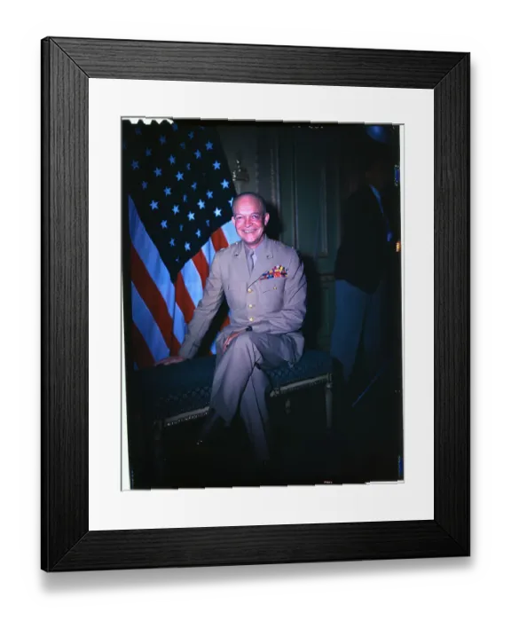 Framed Print : Portrait of Dwight Eisenhower Framed Print : Portrait of Dwight Eisenhower