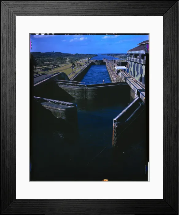Framed Print : General View of Panama Canal