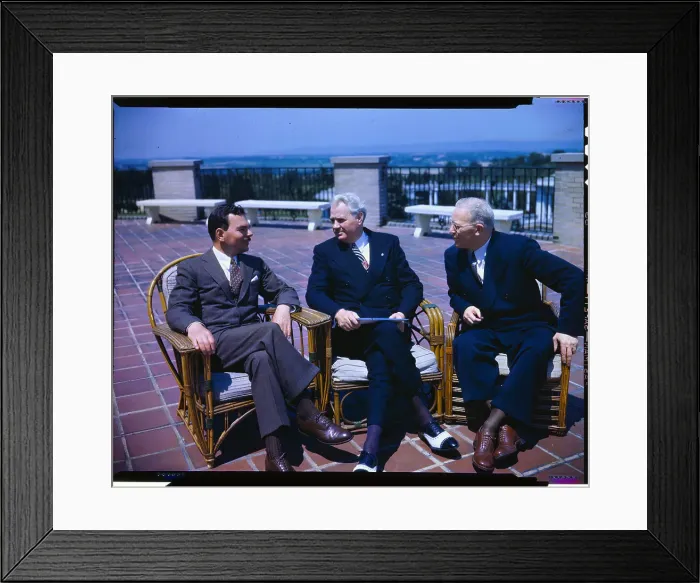 Framed Print : Governors Sitting Outside Framed Print : Governors Sitting Outside