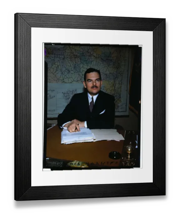 Framed Print : Thomas E. Dewey Sitting at Desk Framed Print : Thomas E. Dewey Sitting at Desk