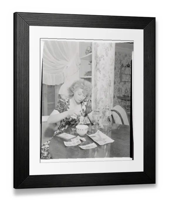 Framed Print : Lucille Ball Helping to Prepare Cloth from Pattern Framed Print : Lucille Ball Helping to Prepare Cloth from Pattern