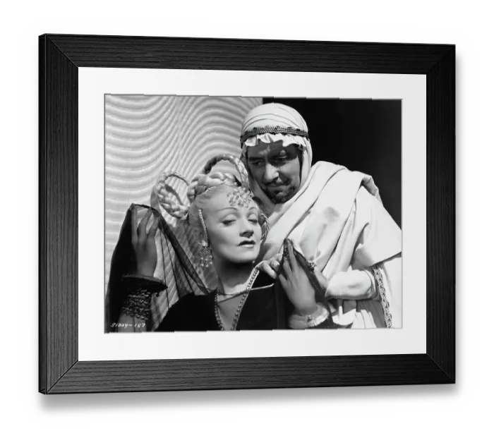 Framed Print : Marlene Dietrich and Ronald Colman in Kismet Framed Print : Marlene Dietrich and Ronald Colman in Kismet