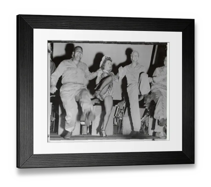 Framed Print : Peggy Alexander Dancing with Soldiers Framed Print : Peggy Alexander Dancing with Soldiers