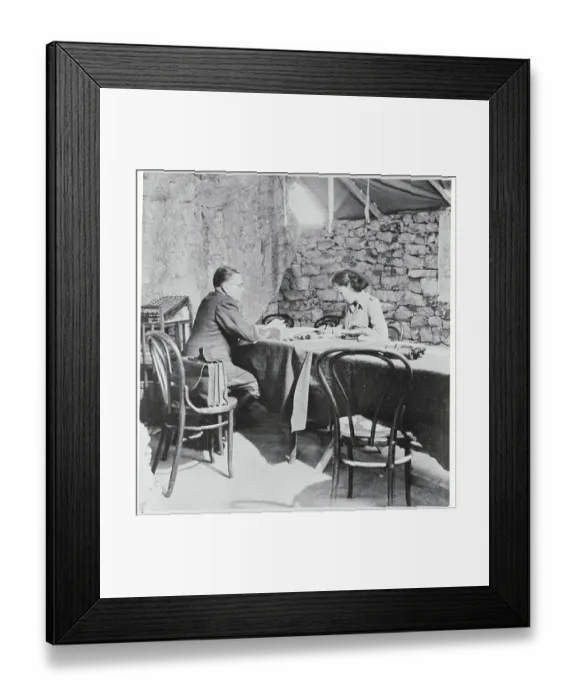 Framed Print : Portrait of Josip Tito and Secretary Olga Framed Print : Portrait of Josip Tito and Secretary Olga