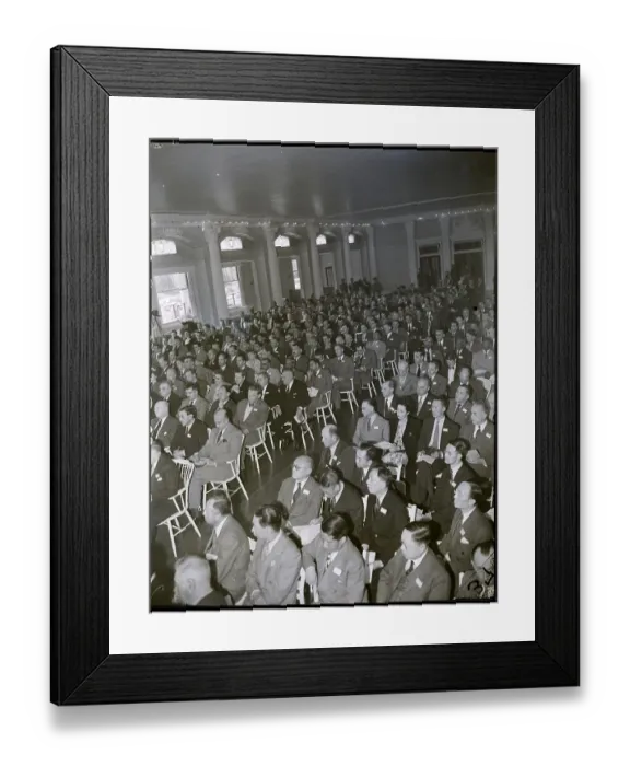 Framed Print : Partial View Of Delegates At Monetary Co Framed Print : Partial View Of Delegates At Monetary Co