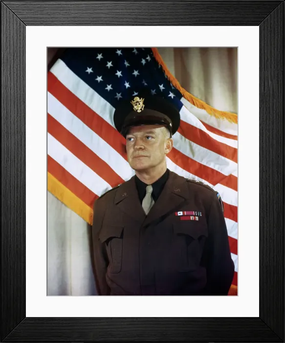 Framed Print : Portrait of Dwight Eisenhower Framed Print : Portrait of Dwight Eisenhower