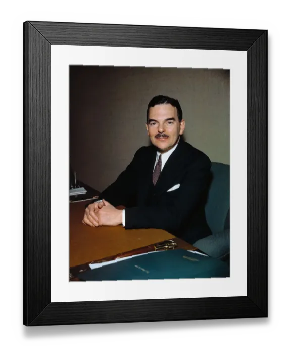 Framed Print : Thomas E. Dewey Sitting at Desk Framed Print : Thomas E. Dewey Sitting at Desk