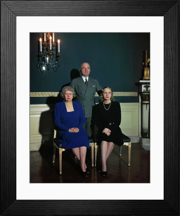 Framed Print : Harry Truman in Family Portrait Framed Print : Harry Truman in Family Portrait