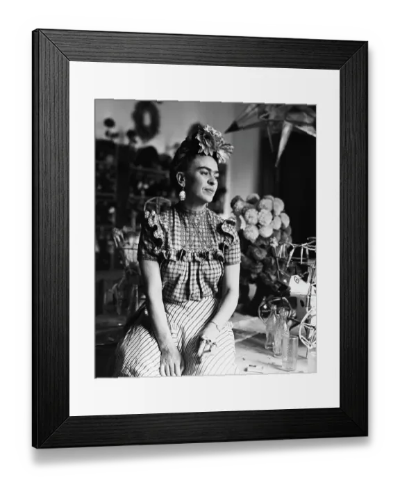 Framed Print : Mexican Painter Frida Kahlo Framed Print : Mexican Painter Frida Kahlo