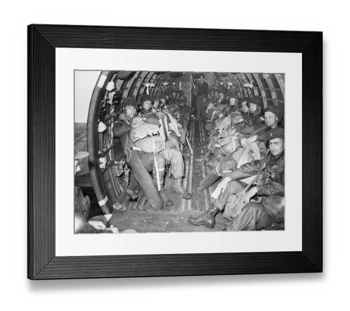 Framed Print : Paratroopers During World War II Framed Print : Paratroopers During World War II