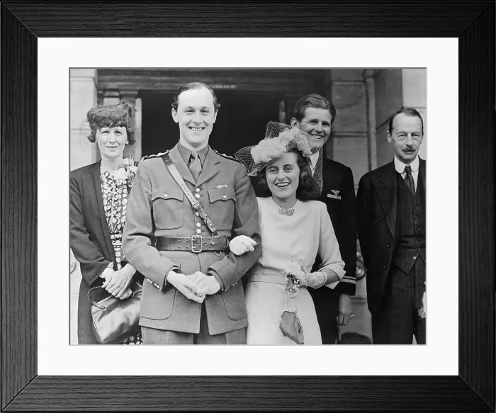 Framed Print : William John Robert Cavendish, Marquess of Hartington, with Kathleen Kennedy After Their Wedding Framed Print : William John Robert Cavendish, Marquess of Hartington, with Kathleen Kennedy After Their Wedding