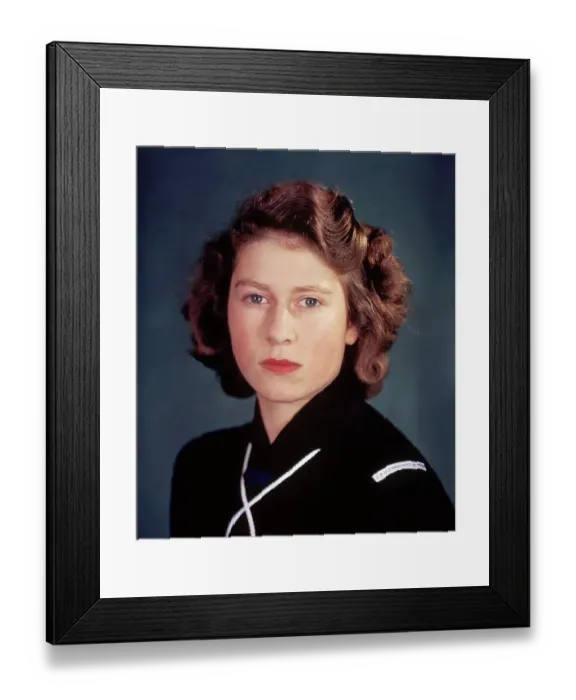 Framed Print : Princess Elizabeth In Sea Ranger Uniform Framed Print : Princess Elizabeth In Sea Ranger Uniform
