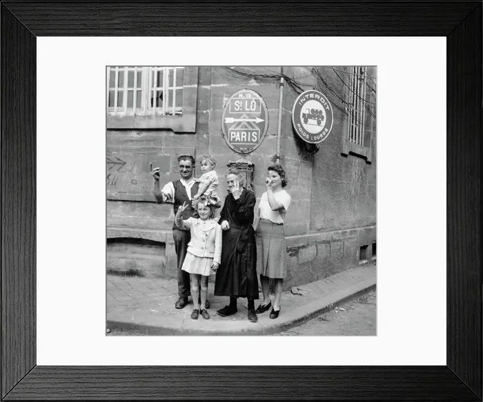 Framed Print : People Cheering Allies During World War II Framed Print : People Cheering Allies During World War II