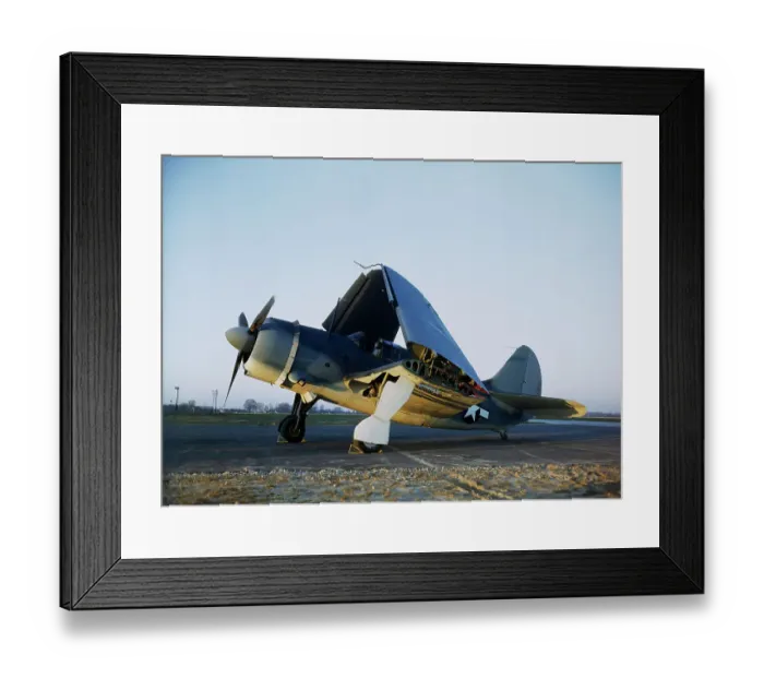 Framed Print : Navy Curtiss-Wright SB2C Helldiver with Wings Folded Up Framed Print : Navy Curtiss-Wright SB2C Helldiver with Wings Folded Up