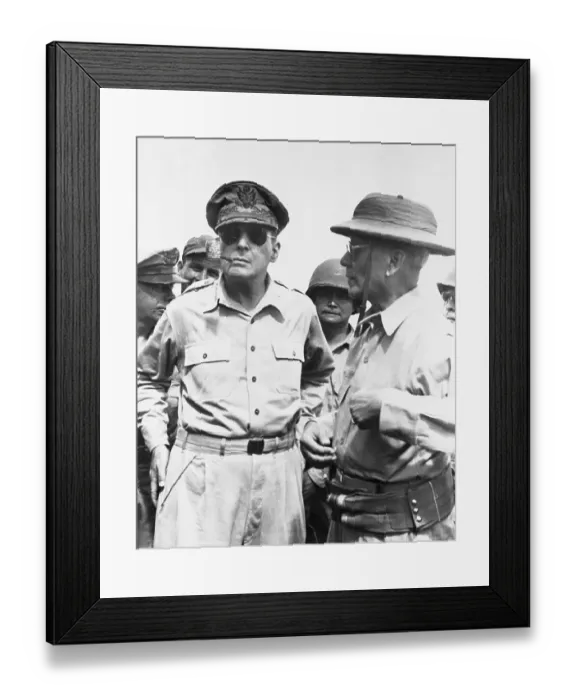 Framed Print : General MacArthur in Philippines Framed Print : General MacArthur in Philippines