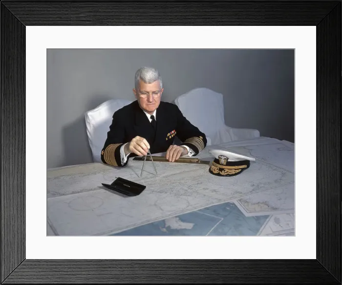 Framed Print : Portrait of Admiral Stark Framed Print : Portrait of Admiral Stark