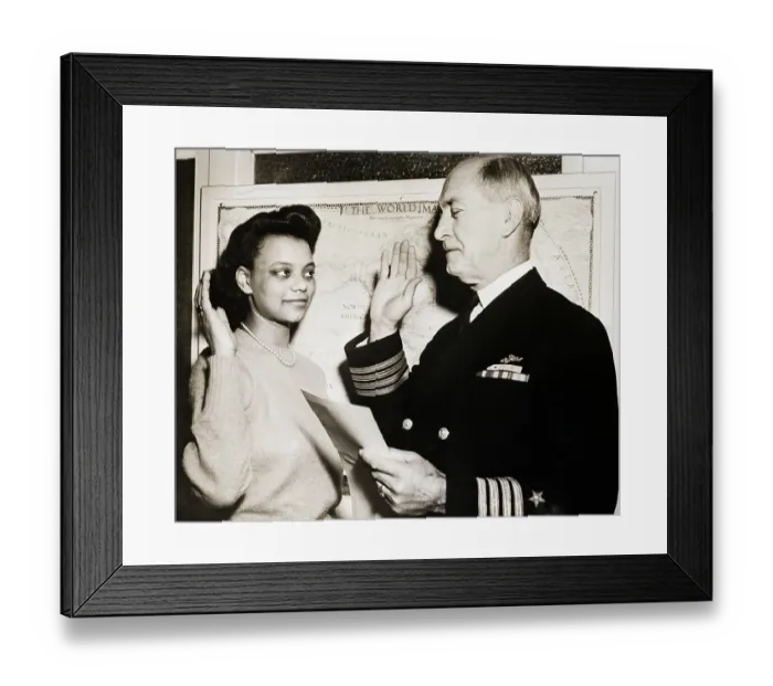 Framed Print : Black Woman Being Inducted Into Waves Framed Print : Black Woman Being Inducted Into Waves