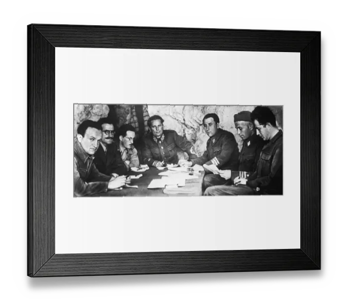 Framed Print : Marshall Tito Plotting Offensive Framed Print : Marshall Tito Plotting Offensive