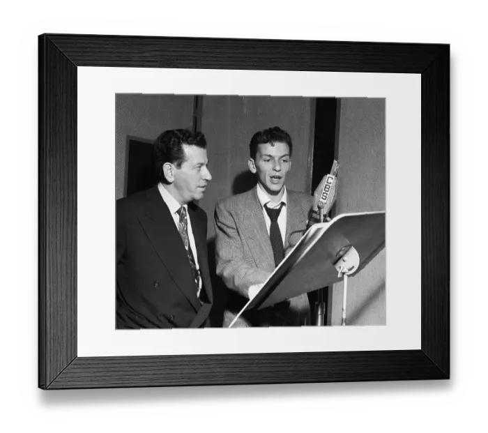 Framed Print : Frank Sinatra Behind Cbs Microphone Framed Print : Frank Sinatra Behind Cbs Microphone