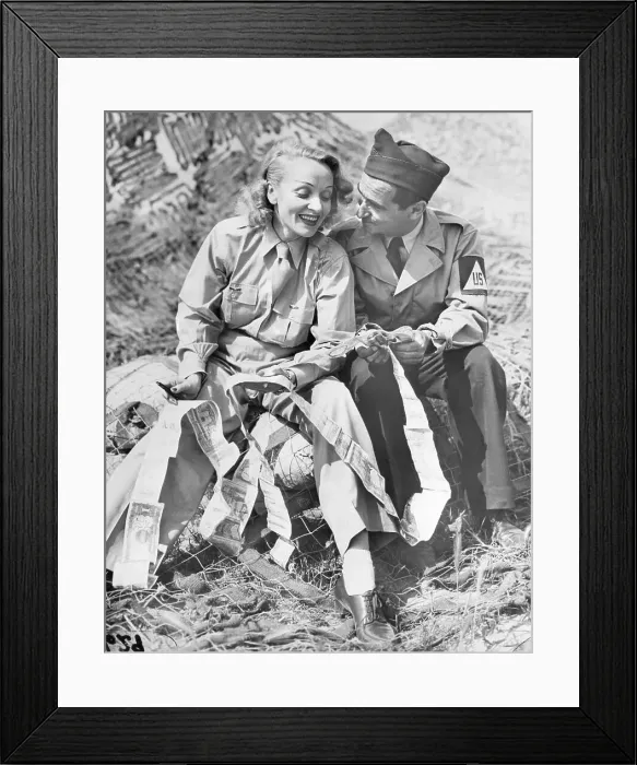Framed Print : Irving Berlin and Marlene Dietrich Framed Print : Irving Berlin and Marlene Dietrich