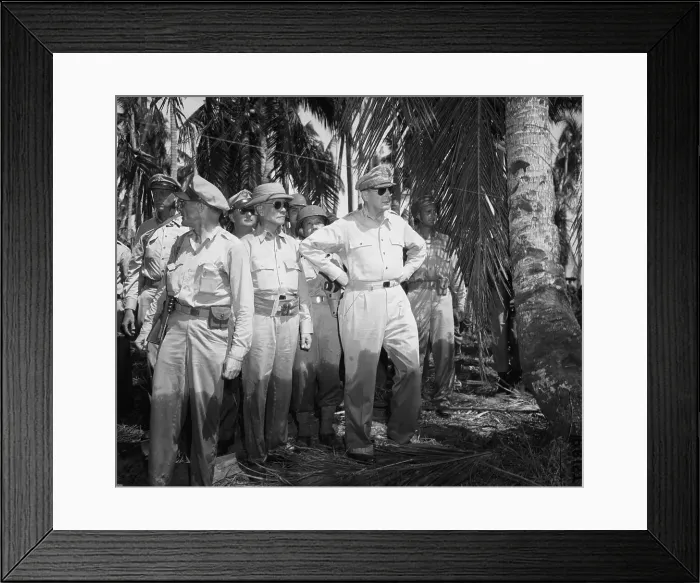 Framed Print : General MacArthur Arriving on Leyte Framed Print : General MacArthur Arriving on Leyte