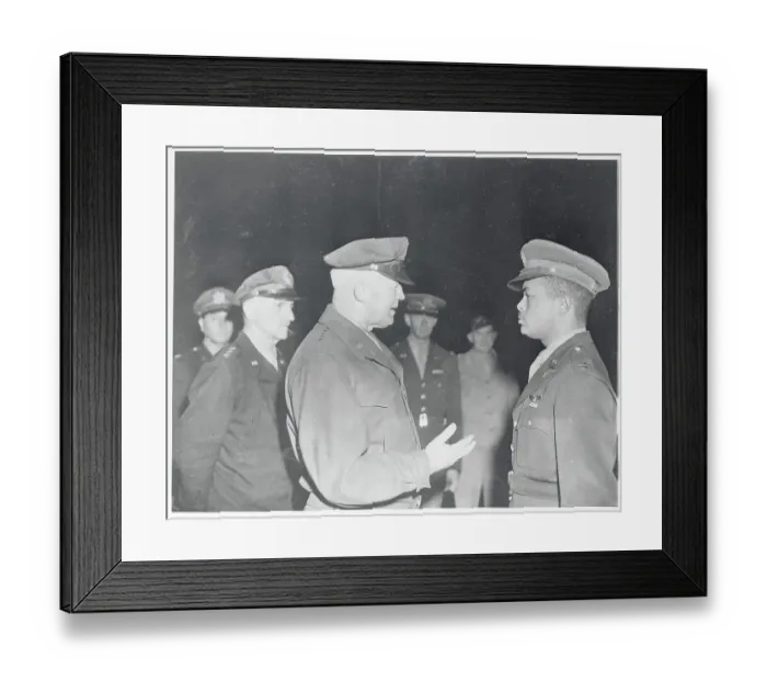 Framed Print : General Henry H. Arnold Visiting Air Force Base in Italy Framed Print : General Henry H. Arnold Visiting Air Force Base in Italy