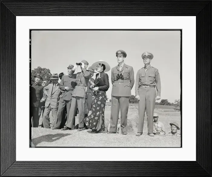 Framed Print : Chiang Kai Shek At Training Camp Framed Print : Chiang Kai Shek At Training Camp
