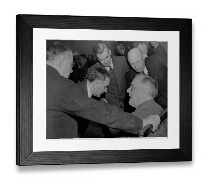 Framed Print : President Meeting with Congressmen Framed Print : President Meeting with Congressmen