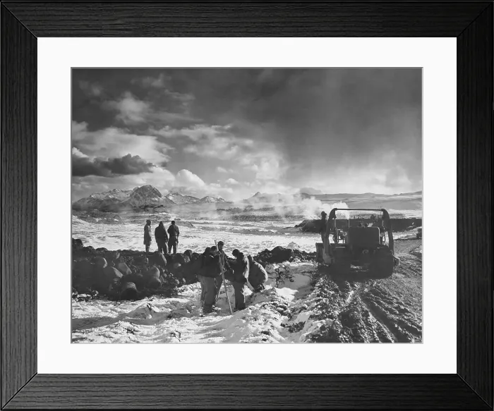 Framed Print : Seabees Build A Road In The Aleutians Framed Print : Seabees Build A Road In The Aleutians
