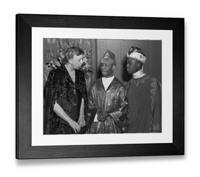 Framed Print : Eleanor Roosevelt with Kingsley Ozumba Mbadiwe and Mbonu Ojike Framed Print : Eleanor Roosevelt with Kingsley Ozumba Mbadiwe and Mbonu Ojike