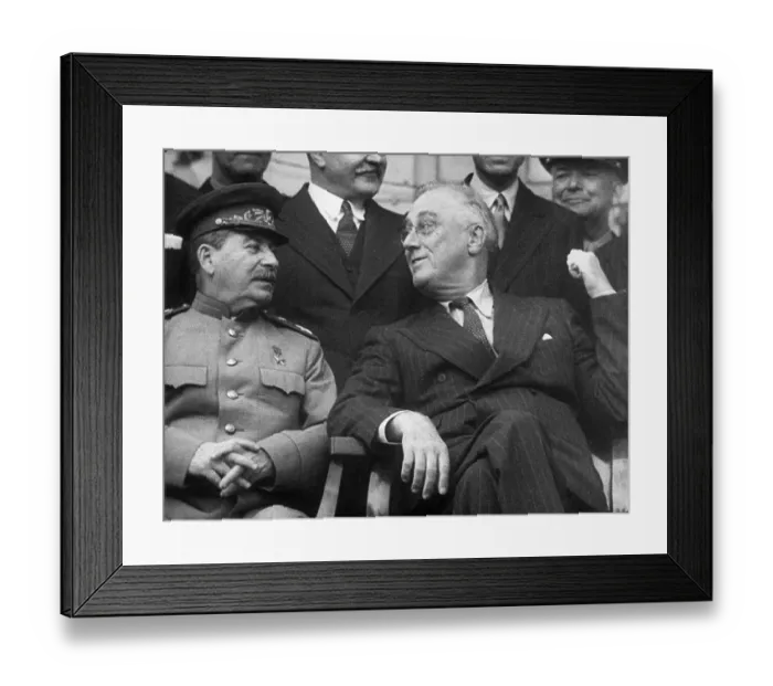 Framed Print : FDR in Typical American Gesture