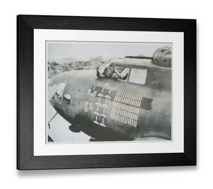 Framed Print : Jacob Warrenfeltz in Plane Framed Print : Jacob Warrenfeltz in Plane