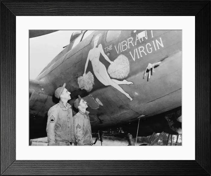 Framed Print : World War II Airplane Nose Art Framed Print : World War II Airplane Nose Art