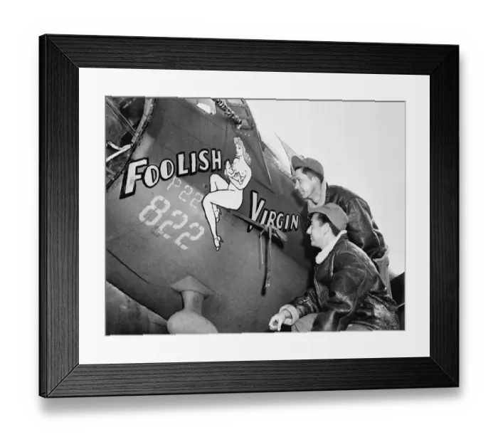 Framed Print : World War II Airplane Nose Art Framed Print : World War II Airplane Nose Art